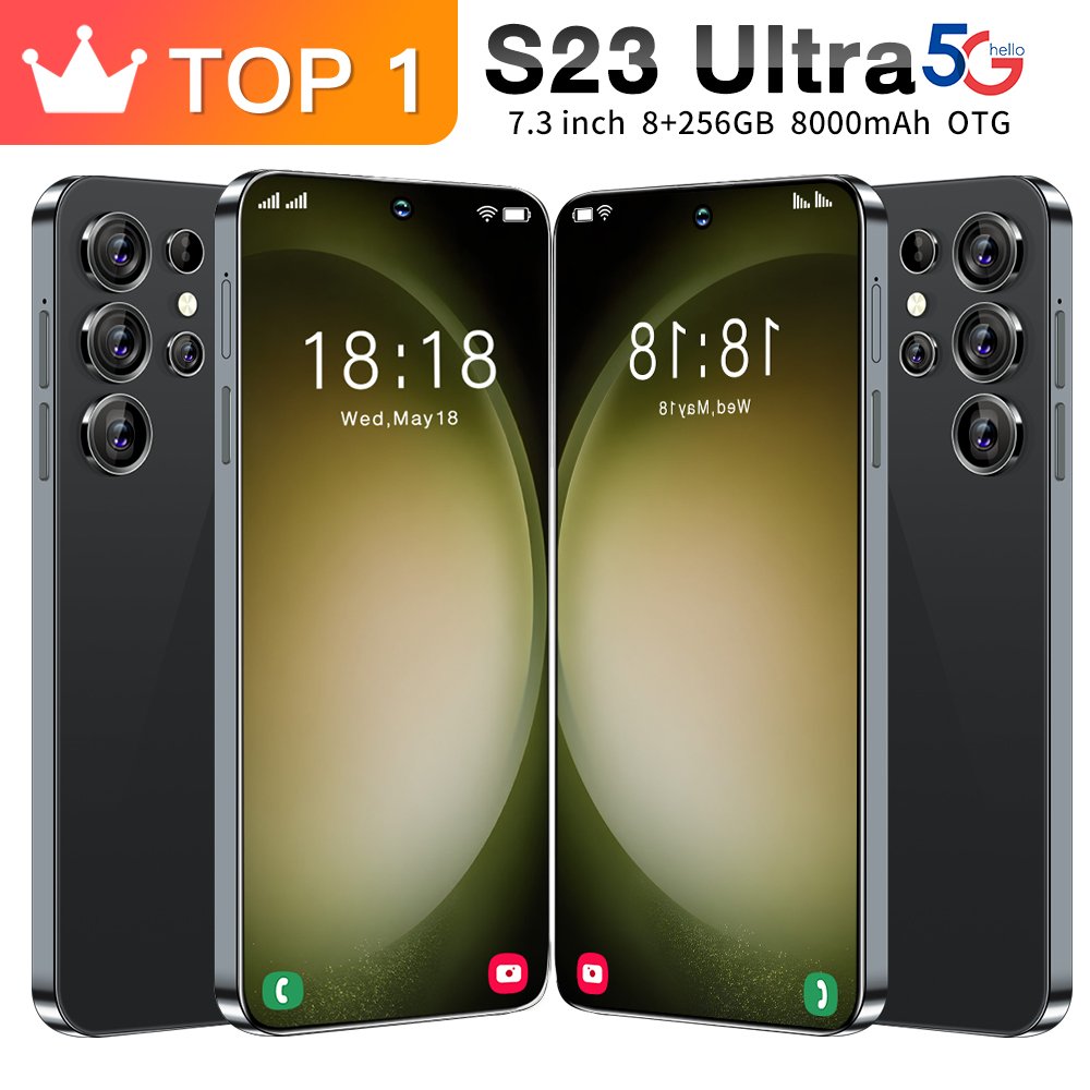 Hot selling 5G smartphone S24 Ultra telephone 7.3 inch android phones unlocked 16G+1TB cellphone mobile phones 4G 5G